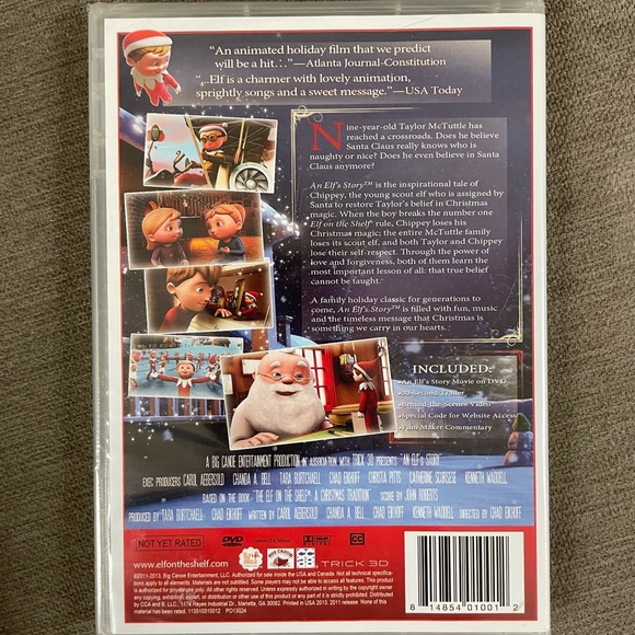 *BRAND NEW & SEALED* The Elf on The Shelf Movie - An Elf's Story DVD - Picture 3 of 3